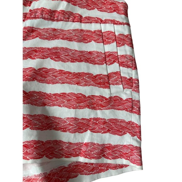 J CREW Rope Print Striped Stretch Shorts Size 8 NEW - Picture 5 of 9